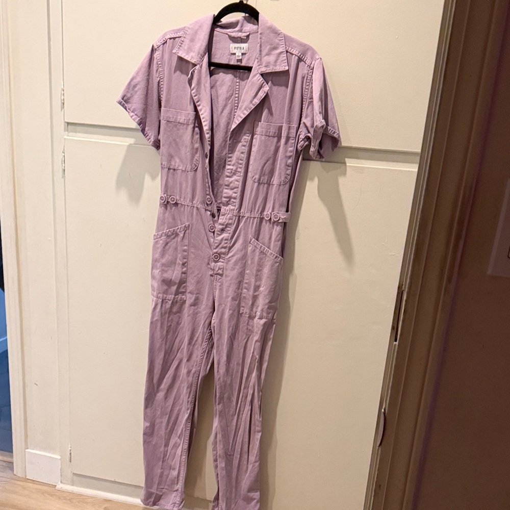 pistola Lilac Short-Sleeve Utility Jumpsuit